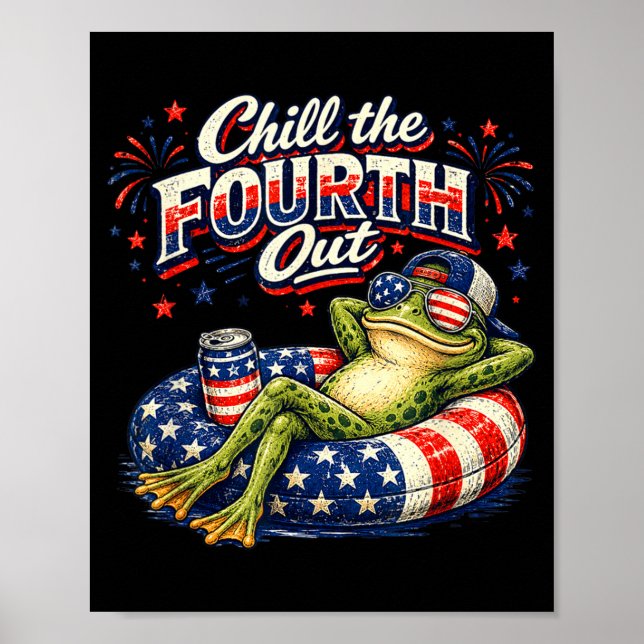 Affiche Refroidir le quatrième drôle de grenouille patriot (Devant)
