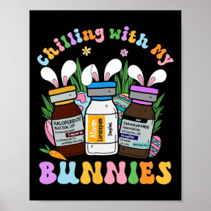Affiche Refroidissement Avec Mes lapins Icu B52 Med Surg N