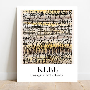 Affiche Refroidissement dans un jardin chaud par Paul Klee