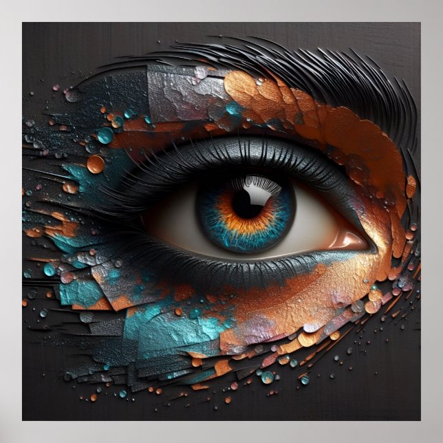 Affiche Regard de l'élégance - Magie de l'IA (Devant)