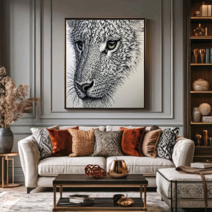 Affiche Regard détaillé du loup