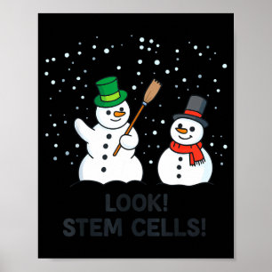 Affiche Regard drôle de professeur de sciences de Noël de