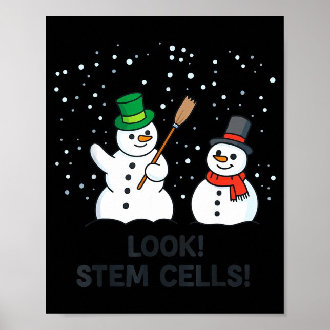Affiche Regard drôle de professeur de sciences de Noël de  (Devant)