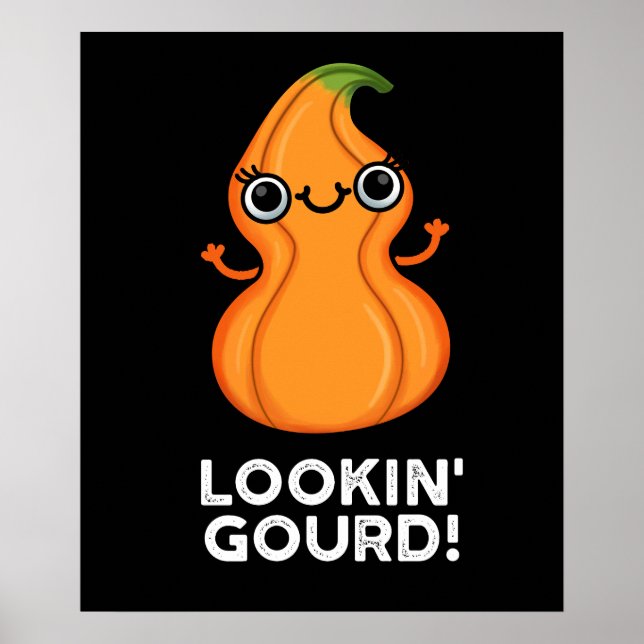Affiche Regard Gourd Funny Veggie Pun Dark BG (Devant)