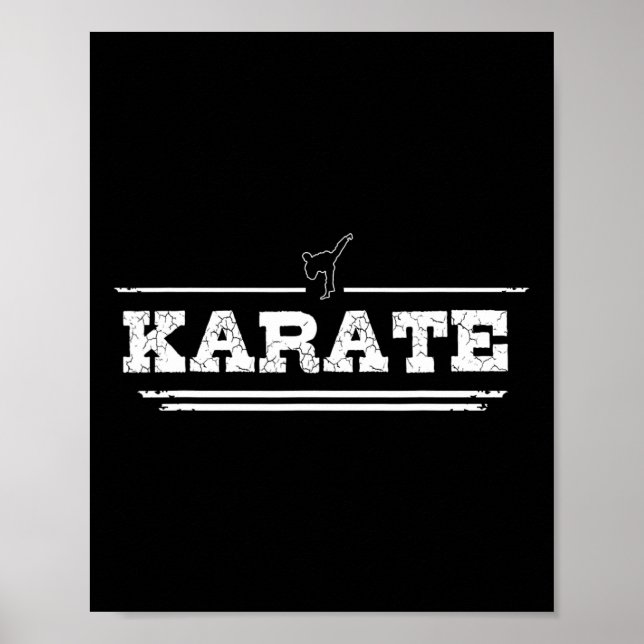 Affiche Regard Perdu Cadeau Karaté Pour Karateka (Devant)