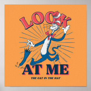 Affiche Regarde-Moi Chat Dans Le Casquette