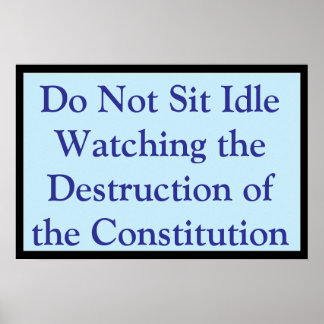 Affiche Regarder la Constitution être détruite