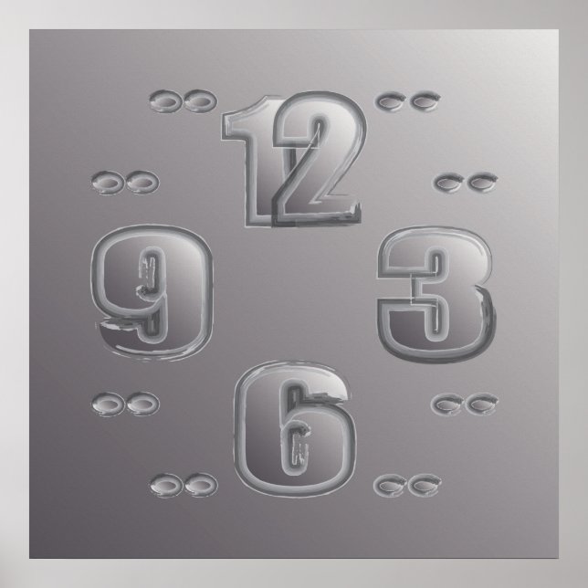 Affiche regarder l'horloge (Devant)