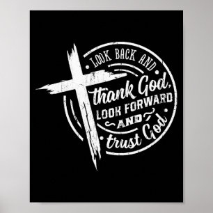 Affiche Regardez en arrière et remerciez Dieu, regardez en