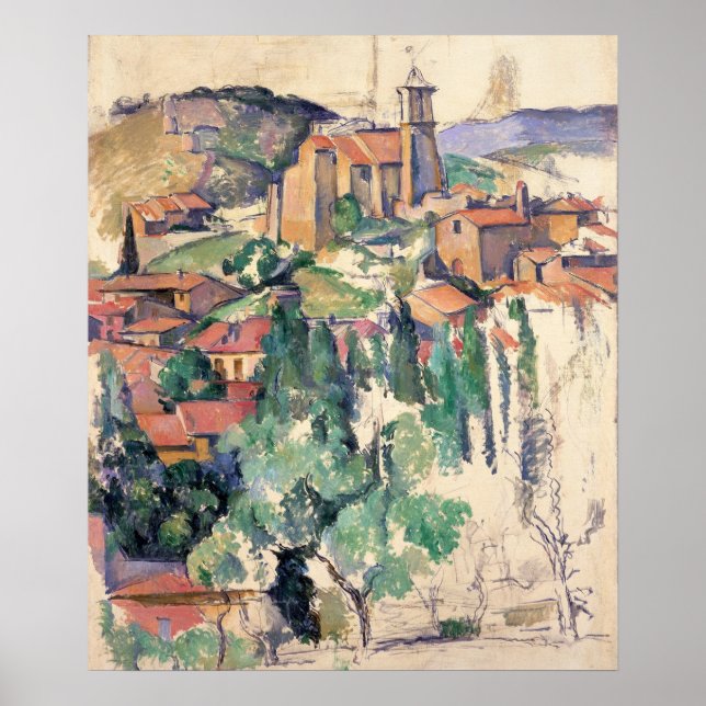 Affiche Regardez Gardanne - Paul Cezanne - c1885 (Devant)
