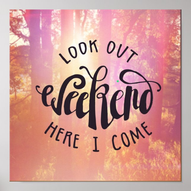 Affiche Regardez Le Week-End Ici Je Viens (Devant)