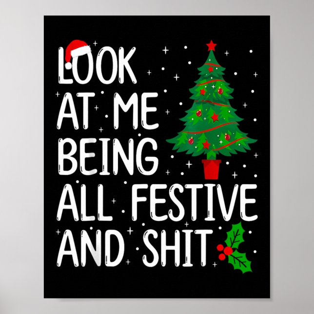 Affiche Regardez-Moi Être Festif Et Noël (Devant)