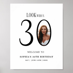 Affiche Regardez qui a trente ans Photo 30e anniversaire p