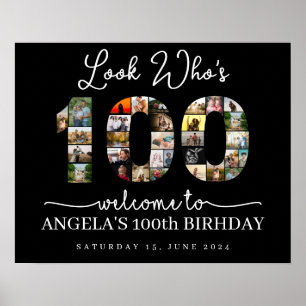 Affiche regardez qui est 100 jalon 100e anniversaire photo