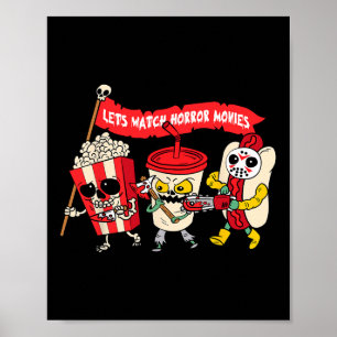 Affiche Regardons Horror Movies Funny Halloween Costume S