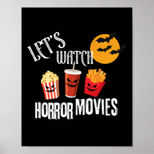 Affiche Regardons Horror Movies Funny Halloween Party Fr
