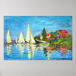 Affiche Regatta À Argenteuil, Claude Monet