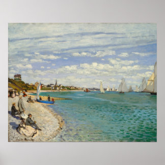 Affiche Regatta à Sainte-Adresse (1867) par Claude Monet