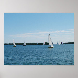 Affiche Regatta Vente Bateau Scène Photo Wall Art