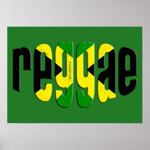 Affiche reggae de jamaïque