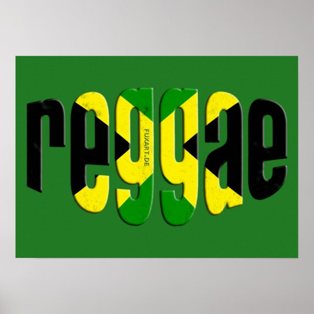 Affiche reggae de jamaïque (Devant)