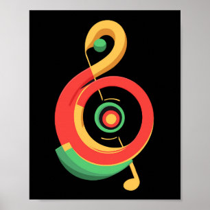 Affiche Reggae Music Clef