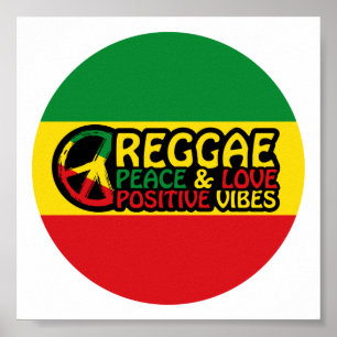 Affiche Reggae Musique avec citations positives