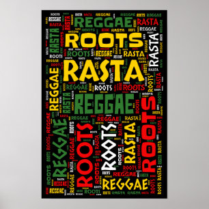 Affiche Reggae WordArt