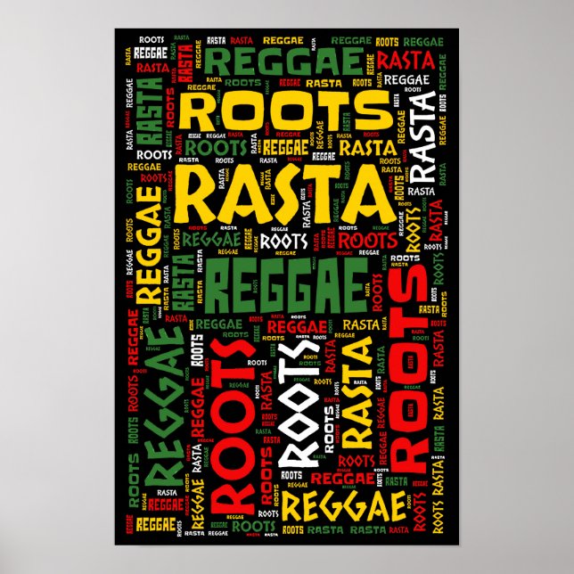 Affiche Reggae WordArt (Devant)