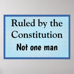 Affiche Régi par la Constitution