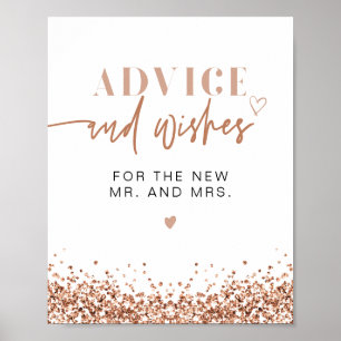Affiche REGINA Rose Gold Conseils pour la mariée et la cha