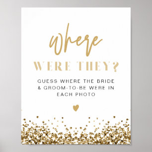 Affiche REGINA Yellow Gold Glitter Où étaient-ils signe