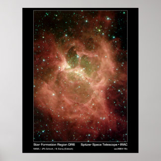 Affiche Région de formation de Star DRS - Télescope Spitze