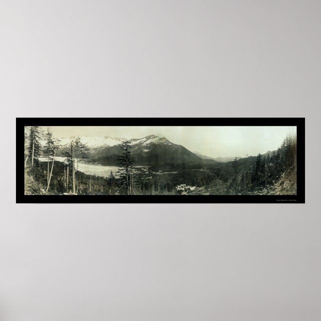 Affiche Région de Juneau Alaska Photo 1908 (Devant)