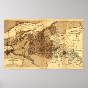 Affiche Région de montagne au nord et à l'ouest de Pékin C