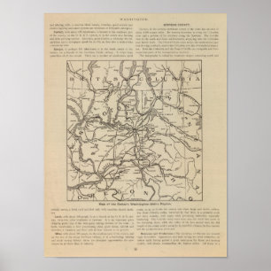 Affiche Région d'E Washington Idaho