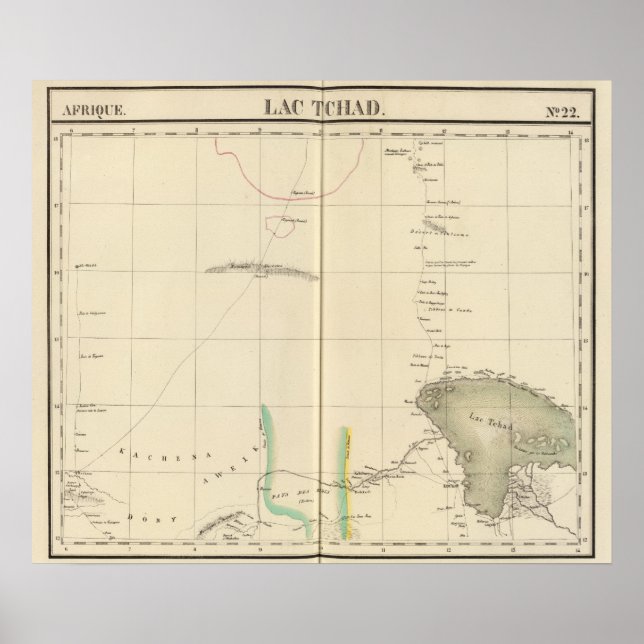 Affiche Région du lac Tchad, Afrique (Devant)