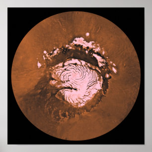 Affiche Région du Mare Boreum de Mars