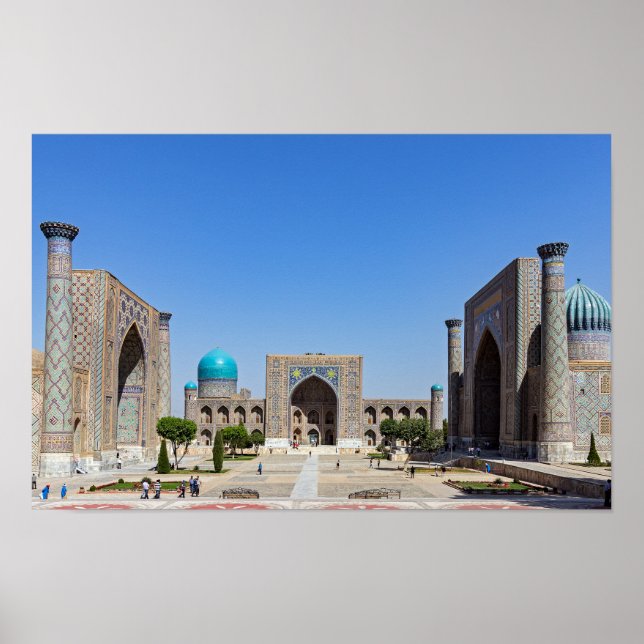 Affiche Registan square - Samarkand, Uzbekistan, Asia (Devant)