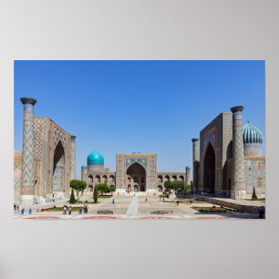 Affiche Registan square - Samarkand, Uzbekistan, Asia