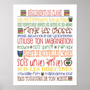 Affiche Réglages de Classe