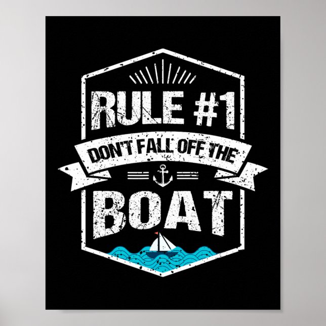 Affiche Règle #1 Ne tombez pas de la Vacatio de croisière  (Devant)