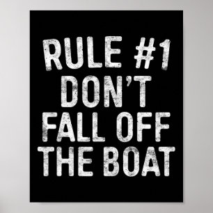 Affiche Règle #1 Ne tombez pas hors de la croisière en bat