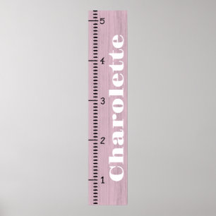 Affiche Règle de courbe de croissance féminine personnalis