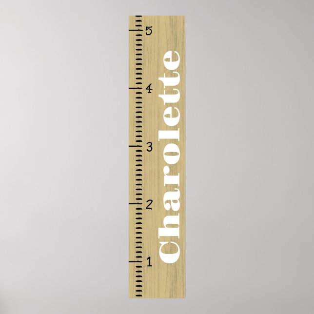 Affiche Règle de graphique de croissance féminine personna (Devant)