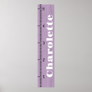 Affiche Règle de graphique de croissance féminine personna