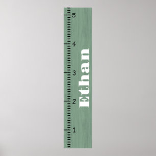 Affiche Règle de graphique de croissance humaine personnal