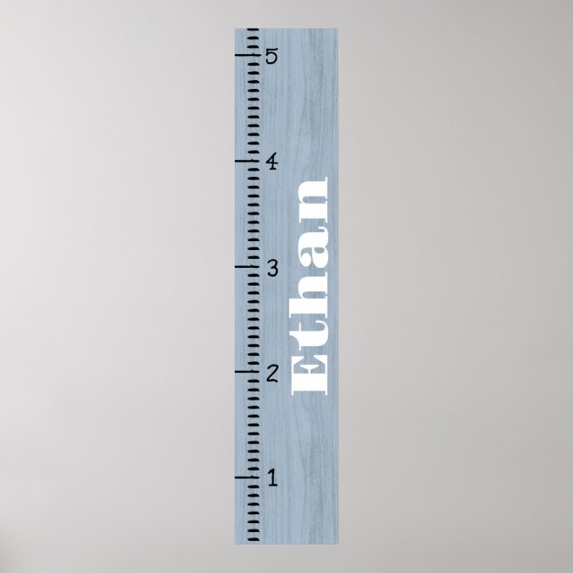 Affiche Règle de graphique de croissance humaine personnal (Devant)