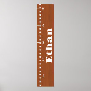 Affiche Règle de graphique de croissance humaine personnal