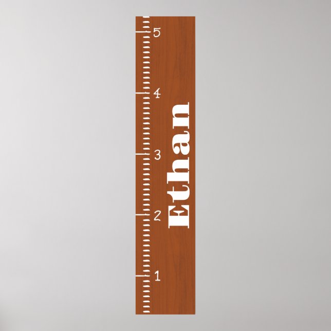 Affiche Règle de graphique de croissance humaine personnal (Devant)